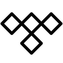 tidal logo light icon