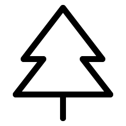 tree evergreen light icon
