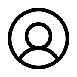 user circle light icon