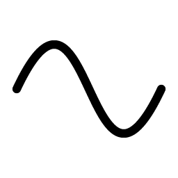 wave sine light icon
