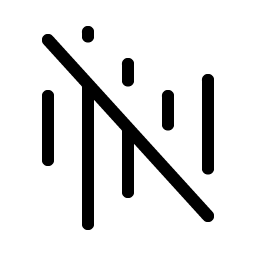 waveform slash light icon