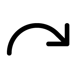 arrow arc right icon