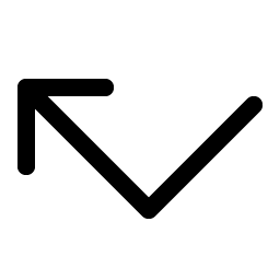 arrow elbow left icon