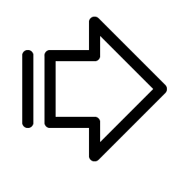 arrow fat line right icon