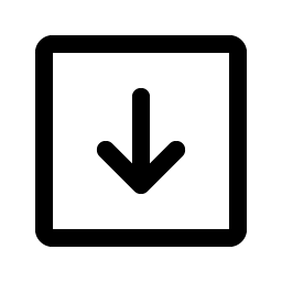 arrow square down icon