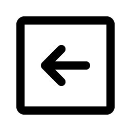 arrow square left icon