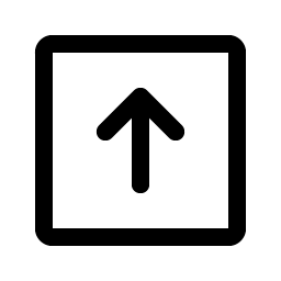 arrow square up icon
