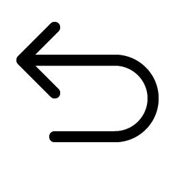 arrow u up left icon