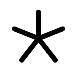 asterisk simple icon