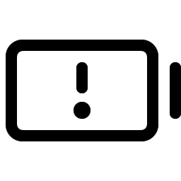 battery warning icon