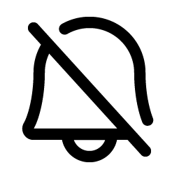bell slash icon