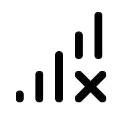 cell signal x icon
