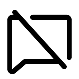 chat slash icon