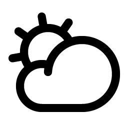 cloud sun icon