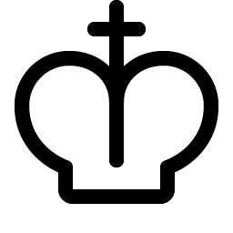 crown cross icon