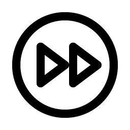 fast forward circle icon