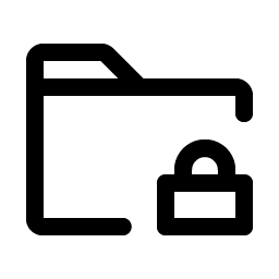 folder lock icon