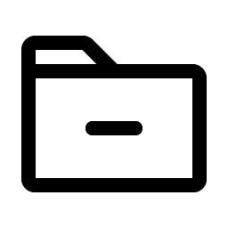 folder minus icon