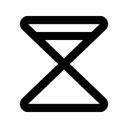 hourglass simple high icon
