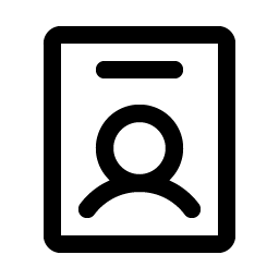 identification badge icon