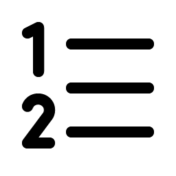 list numbers icon
