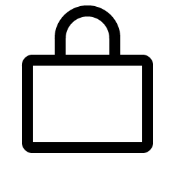 lock simple icon
