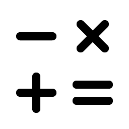 math operations icon
