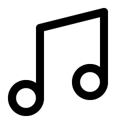 music notes simple icon