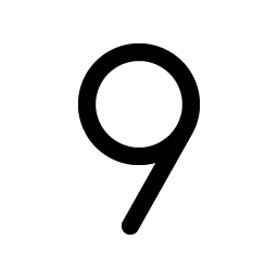 number nine icon
