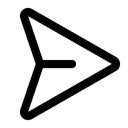 paper plane right icon