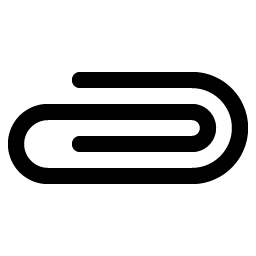 paperclip horizontal icon