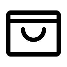 shopping bag open icon