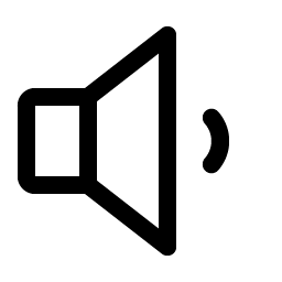 speaker low icon
