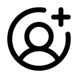 user circle plus icon