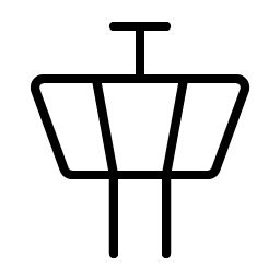 air traffic control thin icon