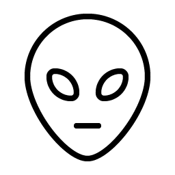 alien thin icon