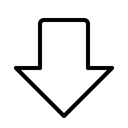 arrow fat down thin icon