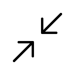 arrows in simple thin icon