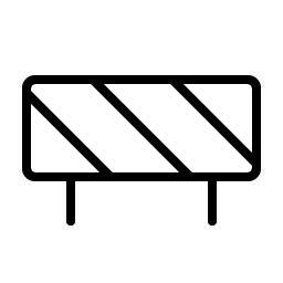 barricade thin icon