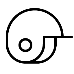baseball helmet thin icon