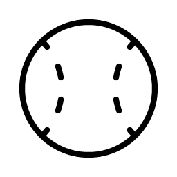 baseball thin icon