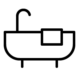 bathtub thin icon