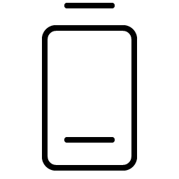 battery vertical low thin icon