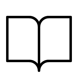 book open thin icon