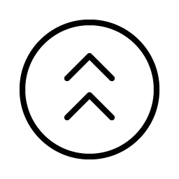 caret circle double up thin icon