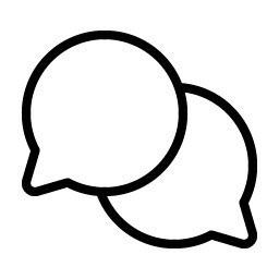 chats circle thin icon