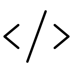 code thin icon