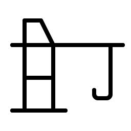 crane tower thin icon