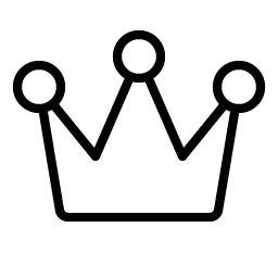 crown thin icon