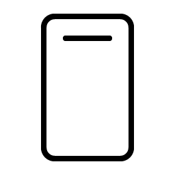 device mobile speaker thin icon